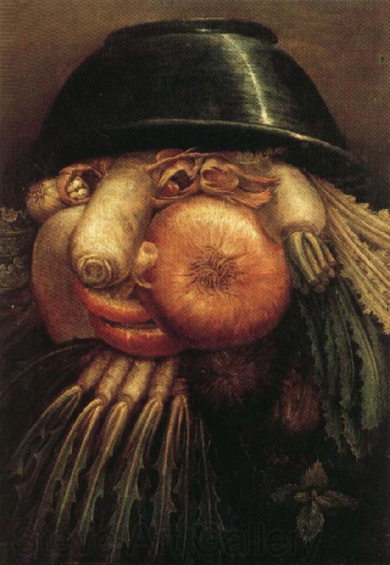 Giuseppe Arcimboldo Vegetables in a Bowl or The Vegetable Gardener Norge oil painting art